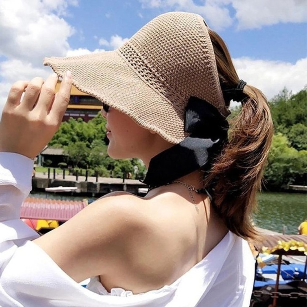 ☀Roll Up Sun Hat With Bow🎀